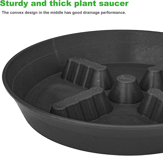 4 Pack Plant Saucer 8 inch, 10 12 14 17 inch, Plant Stand Plastic Plant Saucers - Image 3