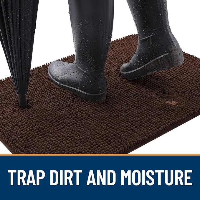 OLANLY Dog Door Mat for Muddy Paws 47x17, Absorbs Moisture and Dirt, Absorbent - Image 2