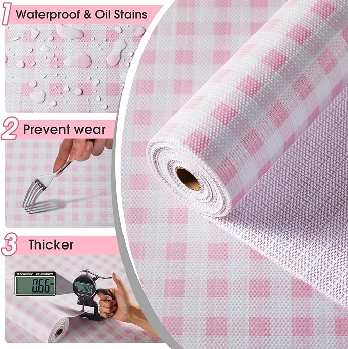 Drawer and Shelf Liner, Non-Slip Kitchen Cabinet Liners Non-Adhesive Thick - Image 5
