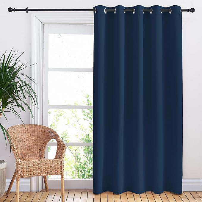 NICETOWN Moroccan Blue Bedroom Blackout Curtain Panel, 1 Panel, 70 x 84 inch by NICETOWN
