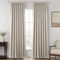 Grey Beige Taupe Viral Curtains by QJMYDECO