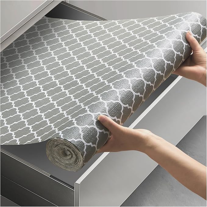 Viseeko Shelf and Drawer Liner for Kitchen Cabinet, Non-Adhesive Cabinet Liners by Viseeko