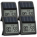 Digital Indoor Thermometer & Hygrometer, Light Powered Solar Indoor Temperature by BaldrInc