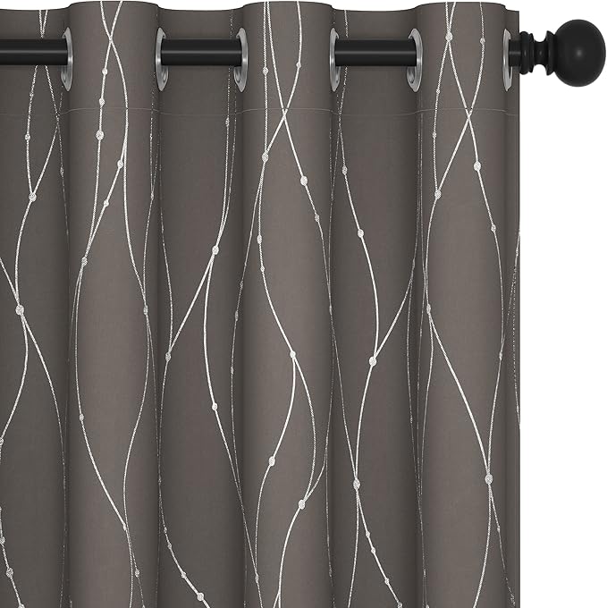 Deconovo Blackout Curtains, Thermal Insulated Soundproof Grommet Drapes by Deconovo