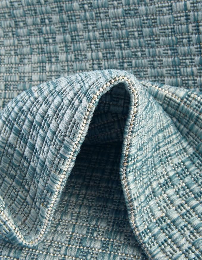 Unique Loom Collection Casual Transitional Solid Heathered Indoor/Outdoor - Image 7