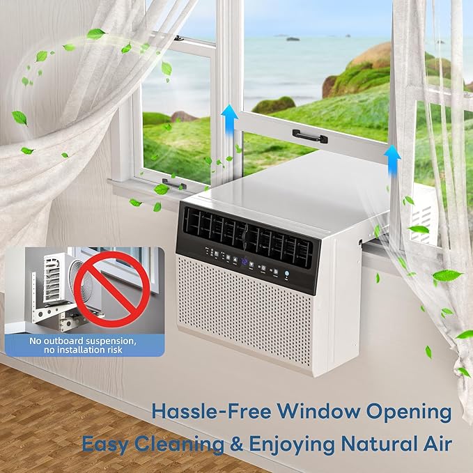 ZAFRO 10000 BTU U Shaped Window Air Conditioner Cools up to 450 Sq. Ft. - Image 7