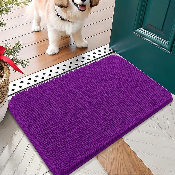 OLANLY Dog Door Mat for Muddy Paws 30x17, Absorbs Moisture and Dirt, Absorbent by OLANLY