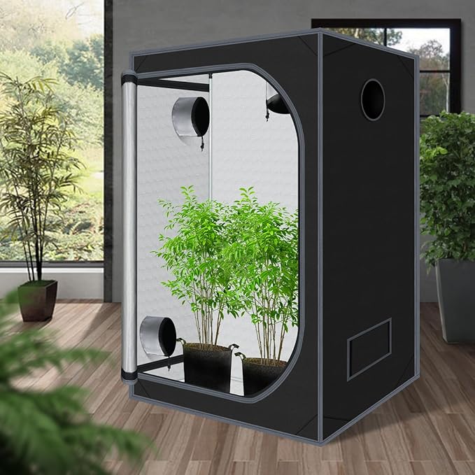 32"x32"x63" Grow Tent for Indoor Plants 600D Mylar Hydroponic High Reflective - Image 2