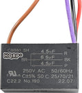 HQRP Capacitor Compatible with Hampton Bay Ceiling Fan CBB61 4.5uf+4.5uf+6.6uf by HQRP