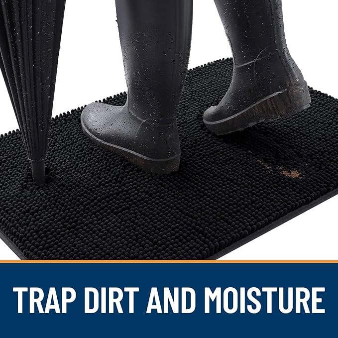 OLANLY Dog Door Mat for Muddy Paws 47x20, Absorbs Moisture and Dirt, Absorbent - Image 2