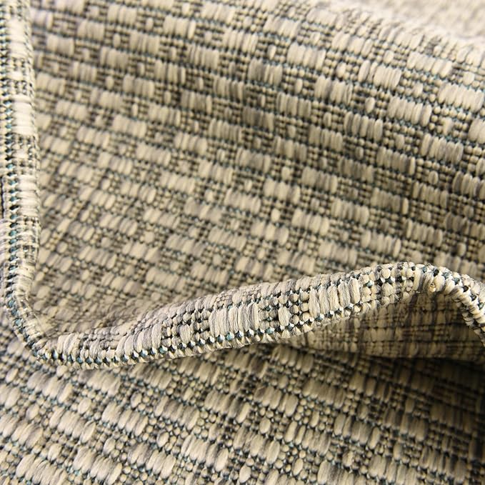 Unique Loom Collection Casual Transitional Solid Heathered Indoor/Outdoor - Image 6