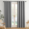 NICETOWN Room Darkening Draperies Curtains Panels, 2 Panels Silver Grey W52 x by NICETOWN