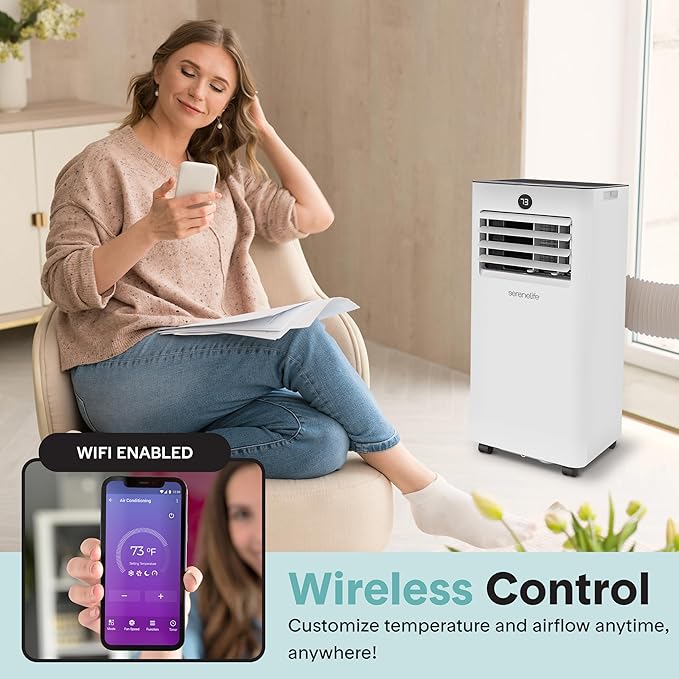 SereneLife 10, 000 BTU Portable Air Conditioner, Small AC - Image 2
