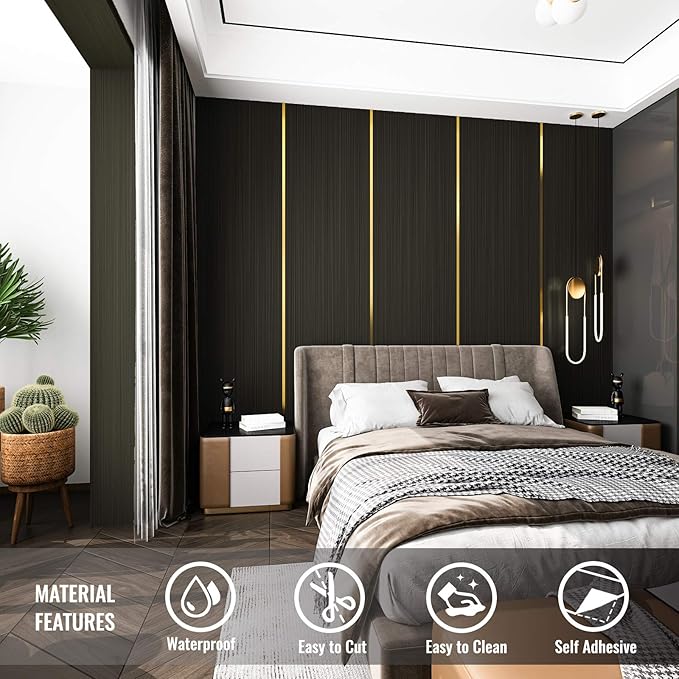 CRE8TIVE Bronze Black Stainless Steel Contact Paper Self Adhesive 24"x118" Wide - Image 9