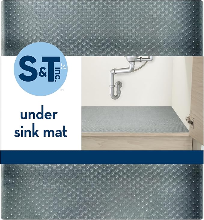 S&T INC. Under Sink Mat, Shelf Liner by STINC