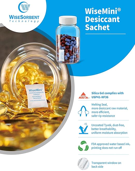 0.5 Gram 2000 Pack Silica Gel Packs, Dessicant Packets, Moisture Absorbers - Image 7