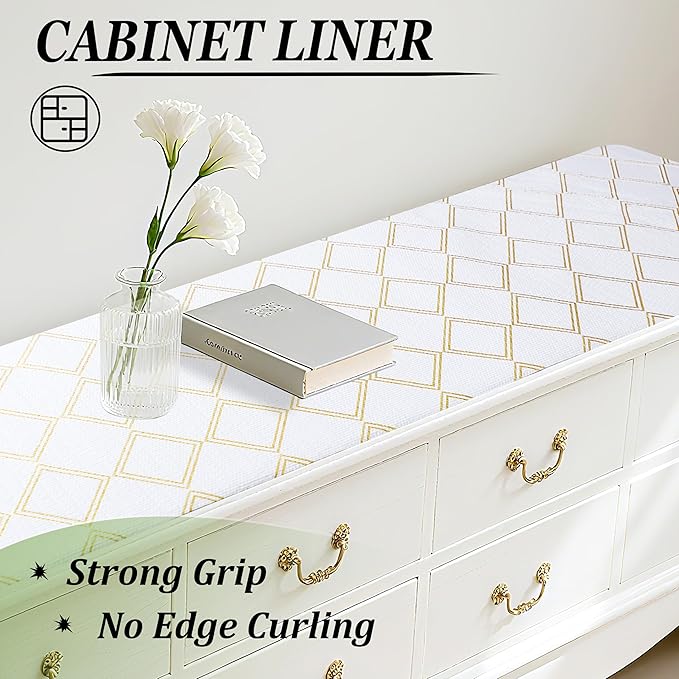 Shelf Liners for Kitchen Cabinets Non-Adhesive 12 Inch X 20 Ft Cabinet Liner - Image 8