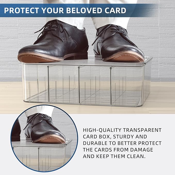 Transparent Trading Card Storage Box-Holds 2000+ Loose Cards-Plastic Card Deck - Image 7