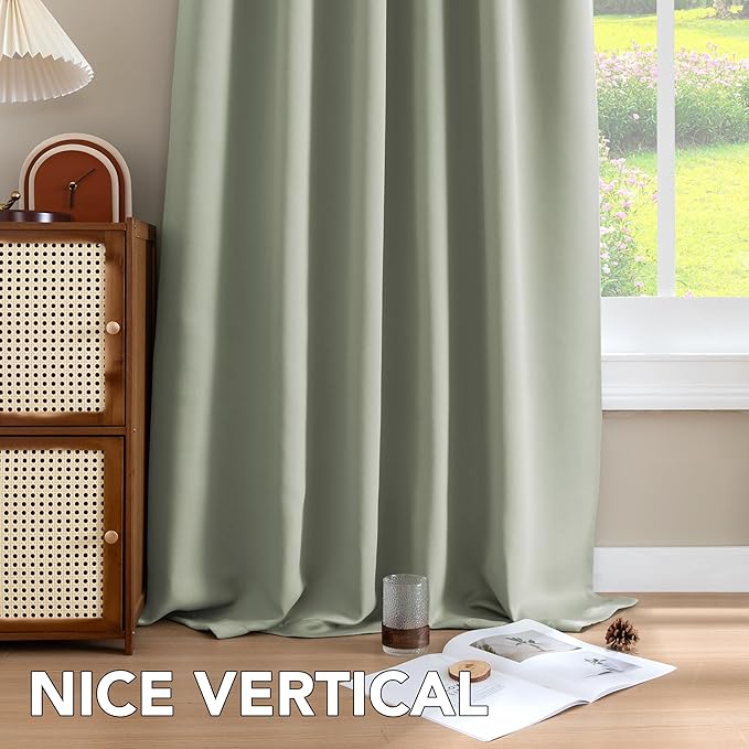 H.VERSAILTEX Blackout Curtains Thermal Insulated Window Treatment Panels Room - Image 8