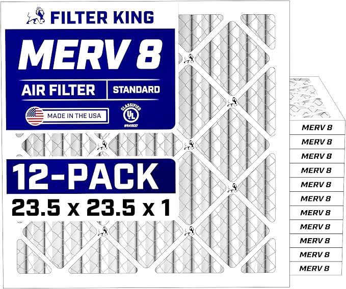 Filter King 23.5x23.5x1 Air Filter Dust & Allergy Control AC Furnace Filters by FilterKing