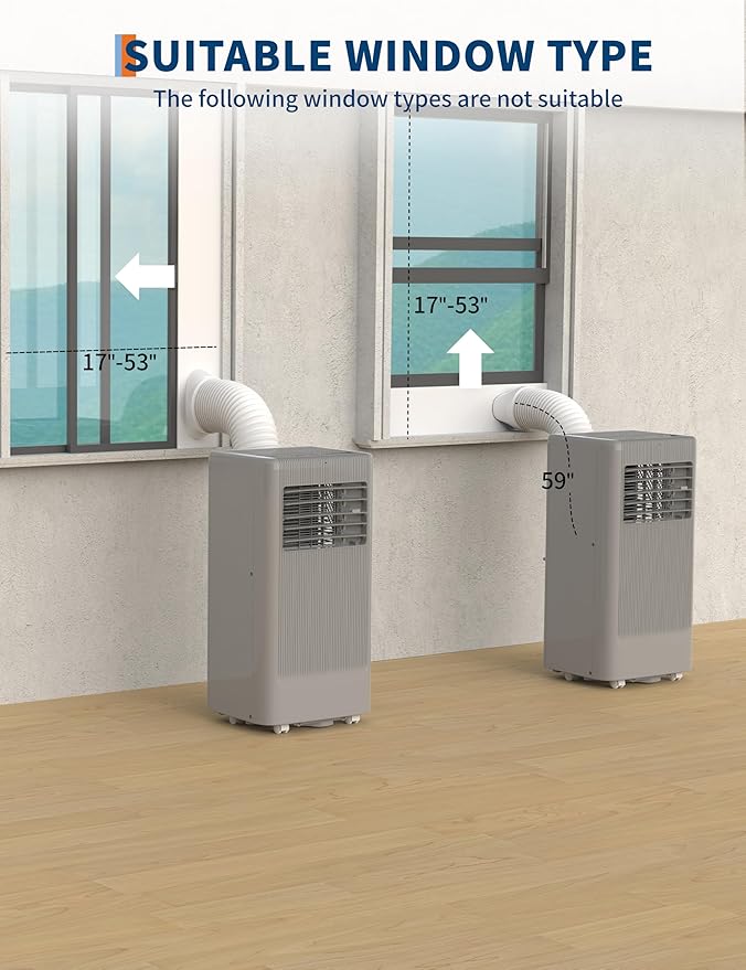GarveeLife Portable Air Conditioner 10, 000 & 7, 000 BTU – 3-in-1 AC Unit - Image 4