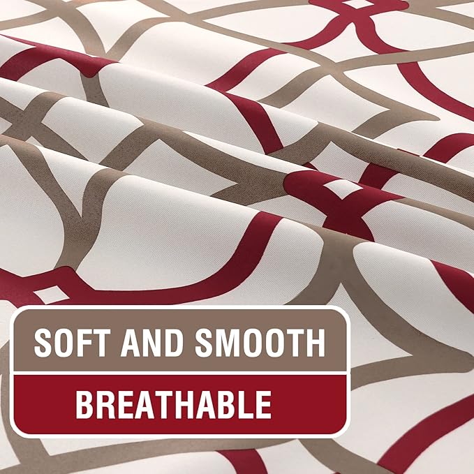 H.VERSAILTEX Blackout Curtains Printed Design 108 Inch Length 2 Panels Set - Image 4