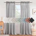 H.VERSAILTEX Dove Curtains 96 Inches Long by HVERSAILTEX