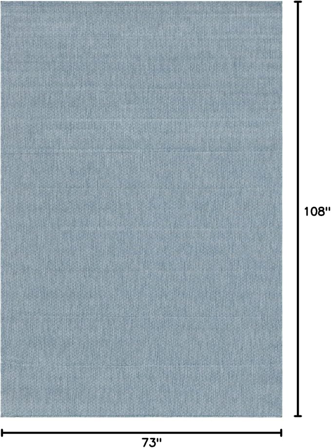 Unique Loom Collection Casual Transitional Solid Heathered Indoor/Outdoor - Image 2