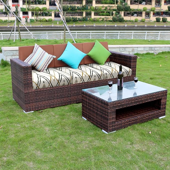 Fuloon Sofa Cushion Covers, Stretch Printed Seat Cushion Cover Couch Seat - Image 2