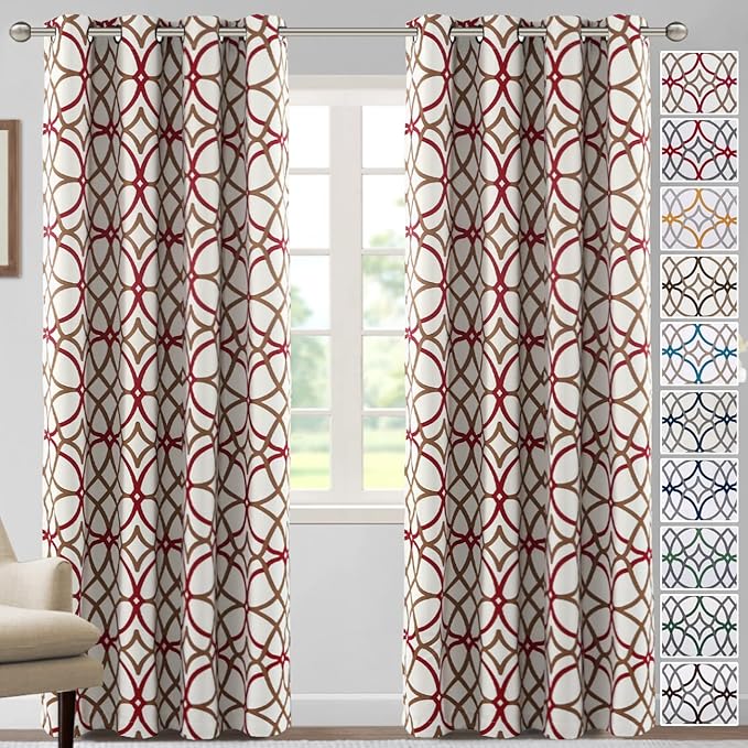 H.VERSAILTEX Blackout Curtains Printed Design by HVERSAILTEX