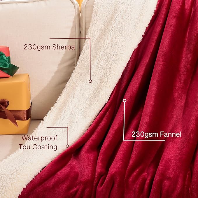 Waterproof King Size Blankets for Bed 80'' x 90'', 3 Layer Lightweight and - Image 4