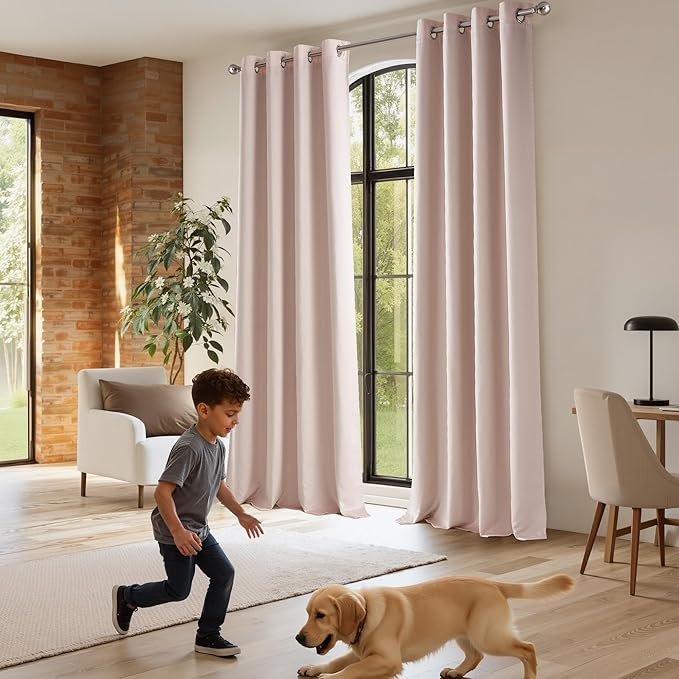 NICETOWN Thermal Insulated 100% Blackout Drape, Noise Reducing Performance - Image 7