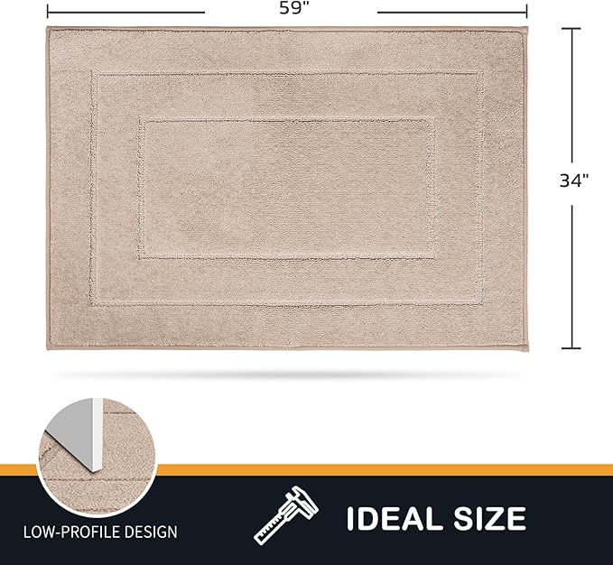 PURRUGS Dirt Trapping Door Mat 34" x 59", Non-Slip/Skid Machine Washable - Image 2