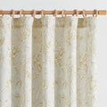 jinchan Floral Curtains 84 Inches Long Mustard Yellow Flower Linen Farmhouse by JINCHAN