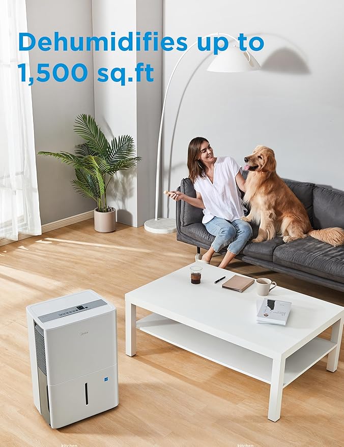 Midea 1, 500 Sq. Ft. Energy Star Certified Dehumidifier - Image 2