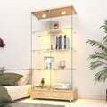 Yoluckea 4 Tier Glass Display Cabinet by Yoluckea
