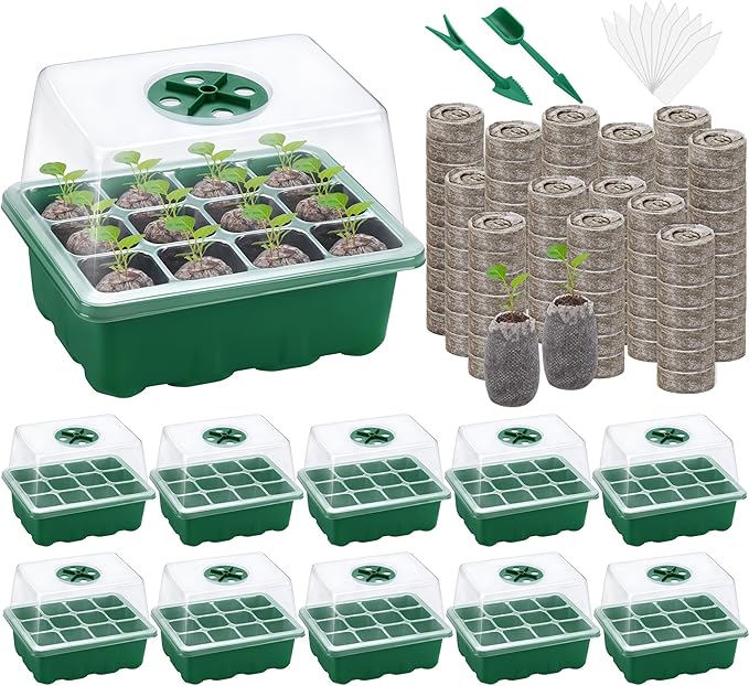 10 Sets Seed Starter Tray Kit Seed Starter Trays by Hahood