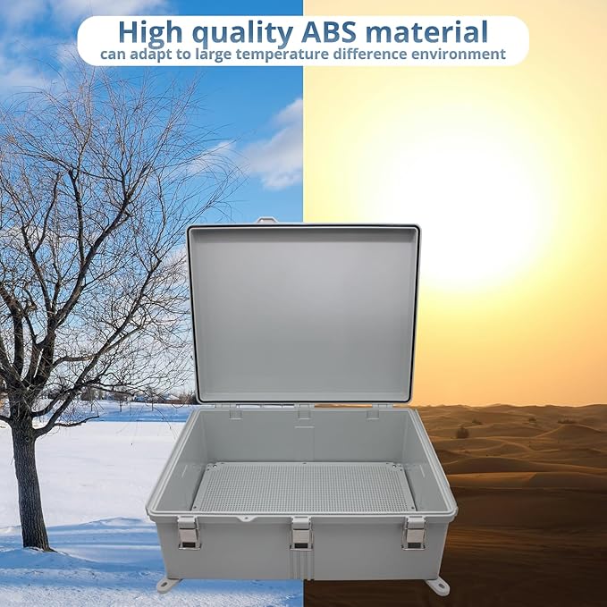 MAKERELE Large Outdoor Electrical Box Junction Plastic Waterproof Lockable IP67 - Image 5