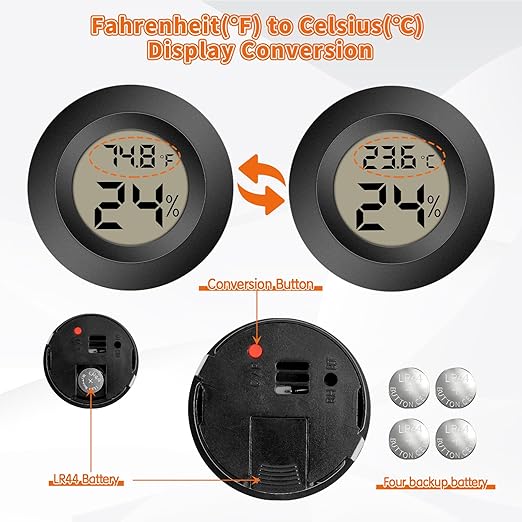 Mini Hygrometer Indoor Outdoor Thermometer Humidity Meter Digital LCD - Image 2