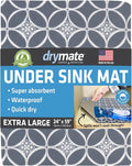 Drymate Premium XL Under Sink Mat, Waterproof Cabinet Protection Mats by Drymate