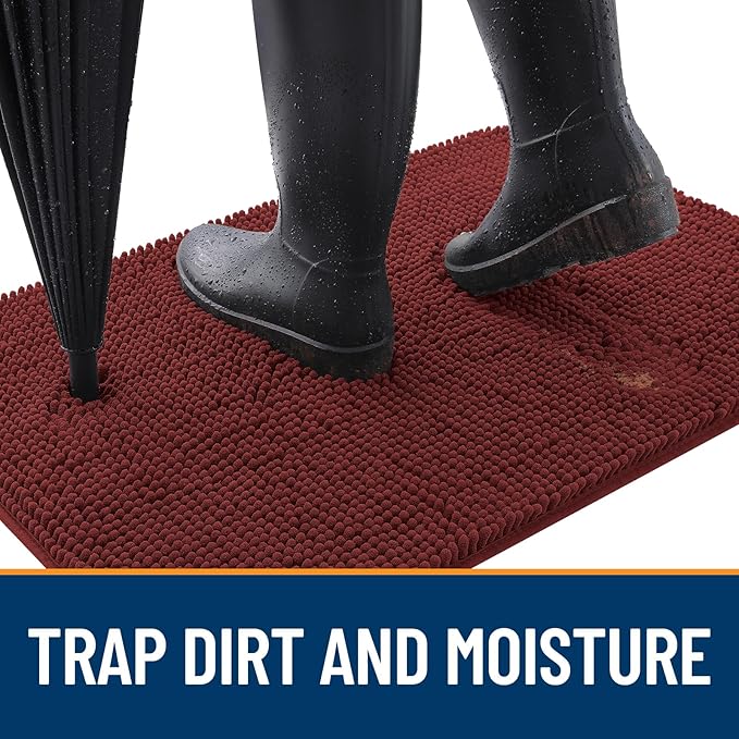 OLANLY Dog Door Mat for Muddy Paws 59x35, Absorbs Moisture and Dirt, Absorbent - Image 2