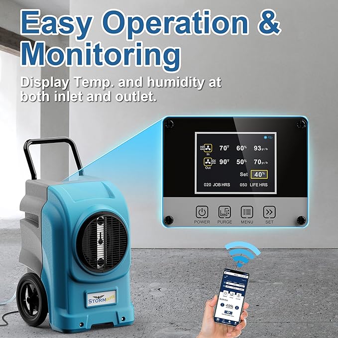 AlorAir 270 Pints Commercial Dehumidifiers Smart Wi-Fi - Image 2