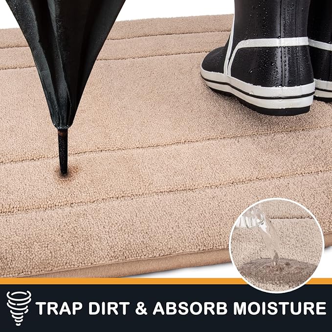 PURRUGS Dirt Trapping Door Mat 34" x 59", Non-Slip/Skid Machine Washable - Image 3