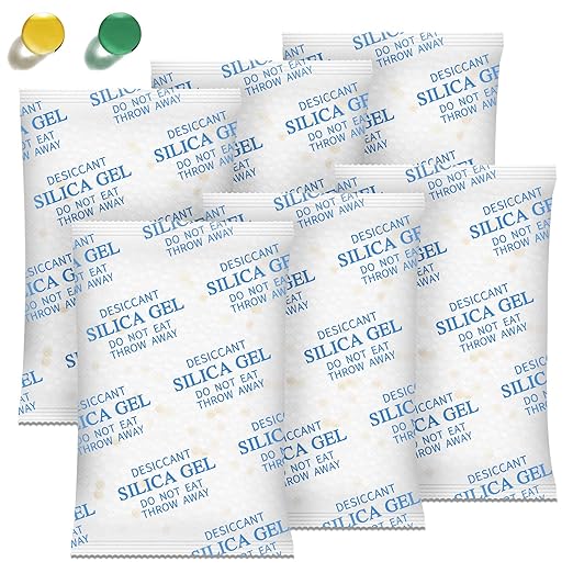 Moisture Absorbers – 100 Gram 16 Packs Silica Gel Packets Food Grade Silica by ABSORBKING
