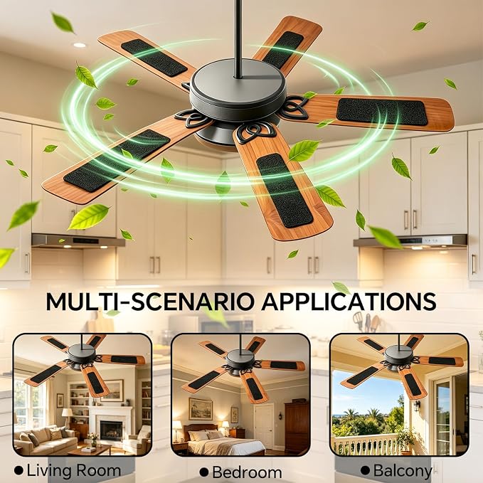 10 Pack Ceiling Fan Filters for Blades, 9.9" X 3.5" Activated Coconut Carbon - Image 3