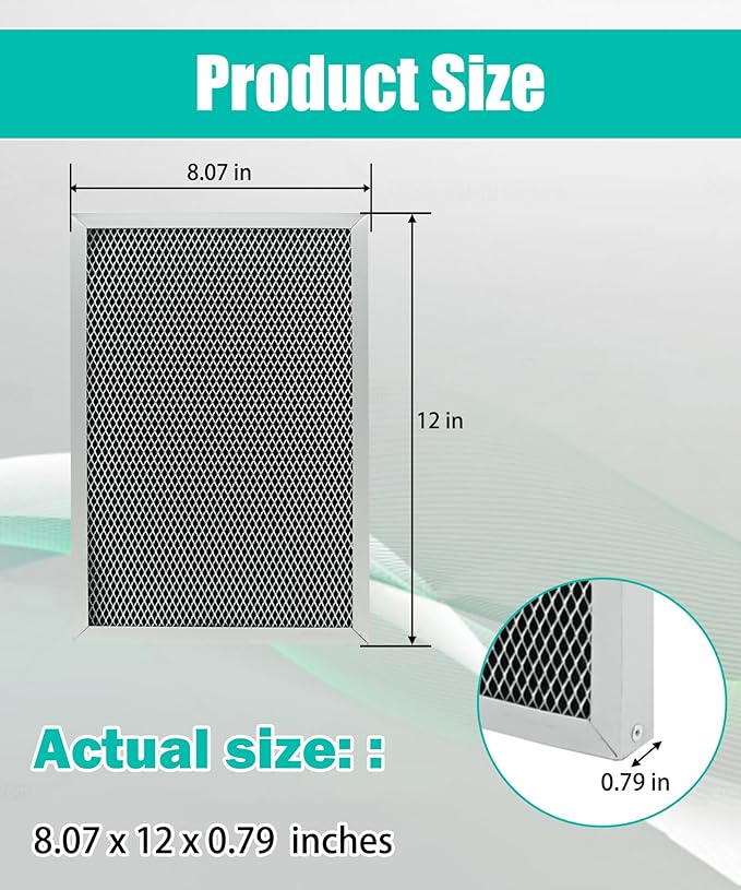 2 Packs Dehumidifier Replacement Filter MERV 8 Washable Compatible - Image 4