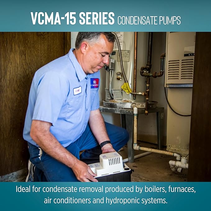 Little Giant VCMA-15UL 115 Volt, 65 GPH, 1/50 HP Automatic Condensate Removal - Image 6