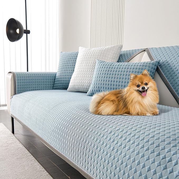 OTOB Cooling Dog Couch Cover Ice Silk Fiber, Washable & Non Slip Sofa by OTOB