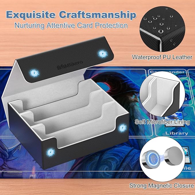 Mlikero Card Deck Case for Trading Cards 1800+, Trading Card Storage Box - Image 4