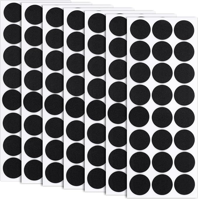 160 Pcs Small Felt Furniture Pads, Self-Adhesive EVA Foam Dot Circles, Round by Unknown